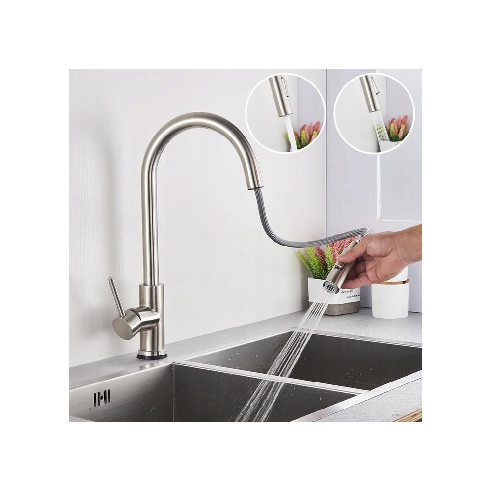 Смеситель кухонный Rea Fresh Nickel Brush INOX