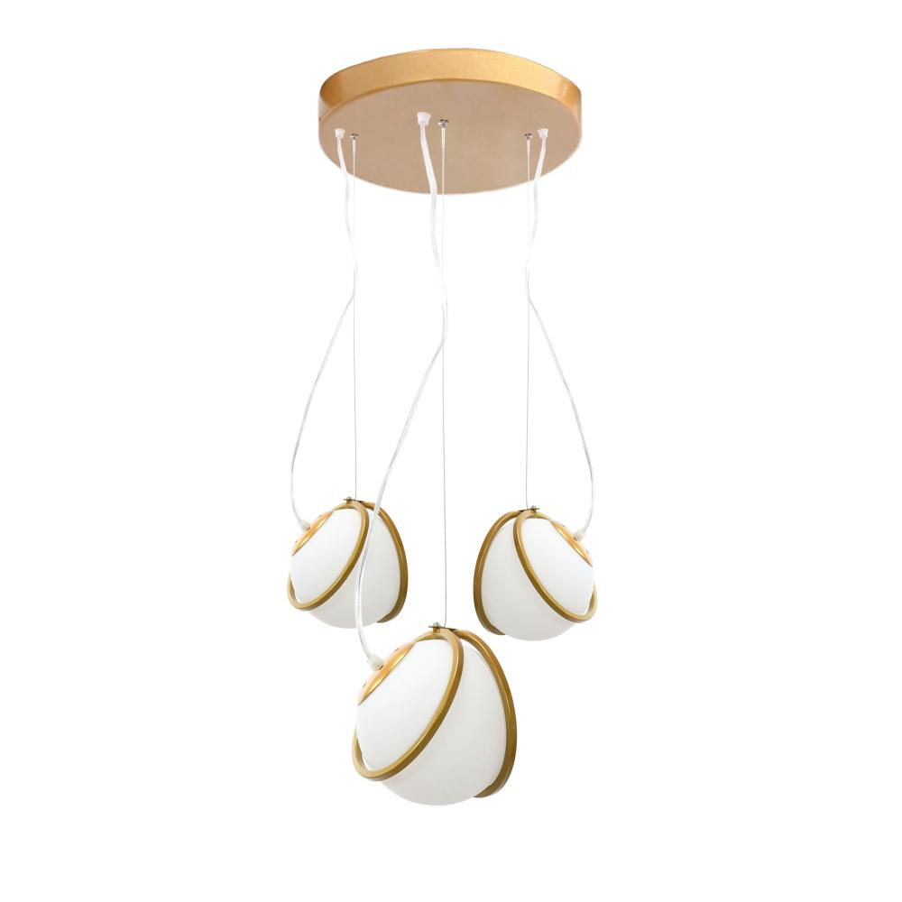 Deckenlampe APP1090-3 CP GOLD WHITE