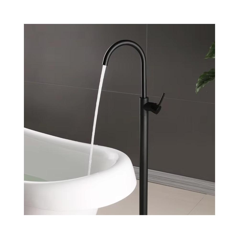Torneira para lavatório de piso Rea Lungo Ortis, preta