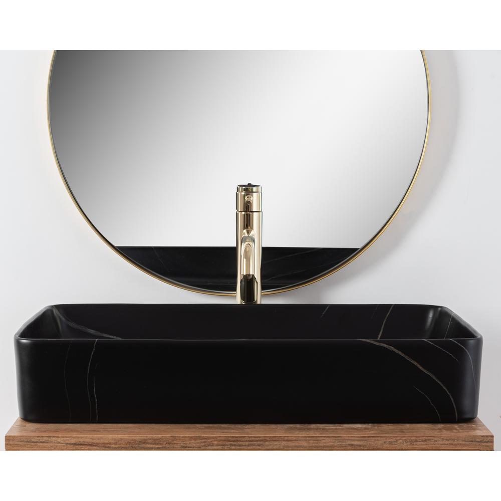 Denis Black Stone Matt nadgradni umivaonik