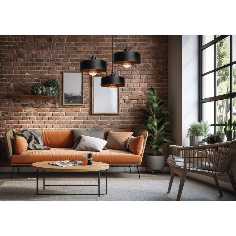 Hängelampe APP1334-3CP Black Gold