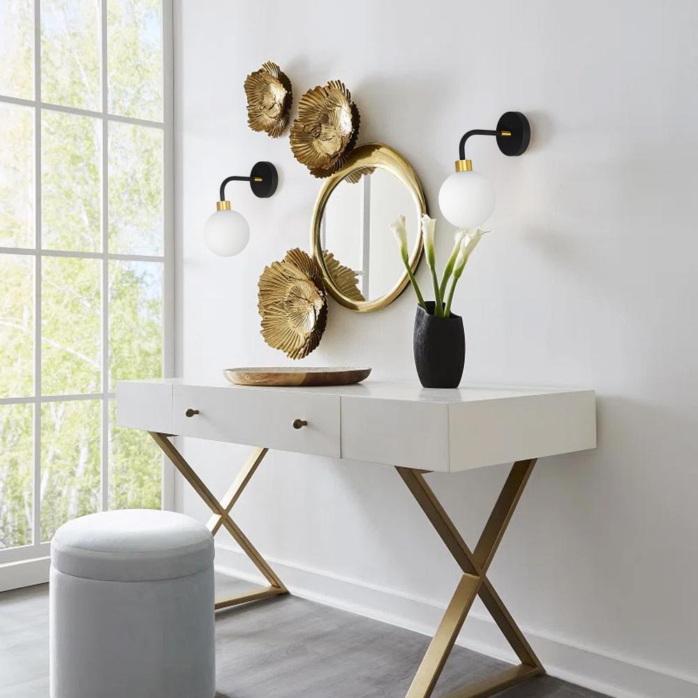 Wandlampe APP1301-1W Black Gold