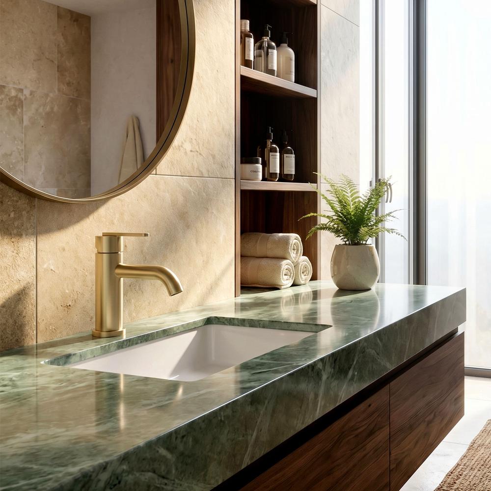 Bathroom faucet Rea Ontario Brush Gold