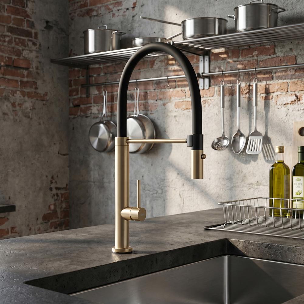Kitchen faucet Viera Gold Brush