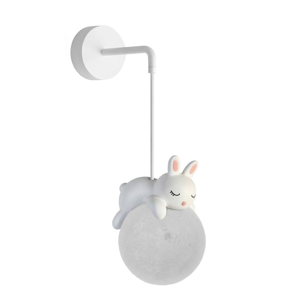 LAMPA ŚCIENNA KINKIET ŚPIĄCY KRÓLICZEK G165-1W