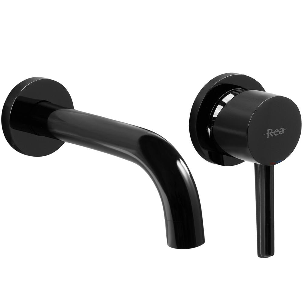 Wall Mounted faucet Rea Lungo Black Metallic + BOX