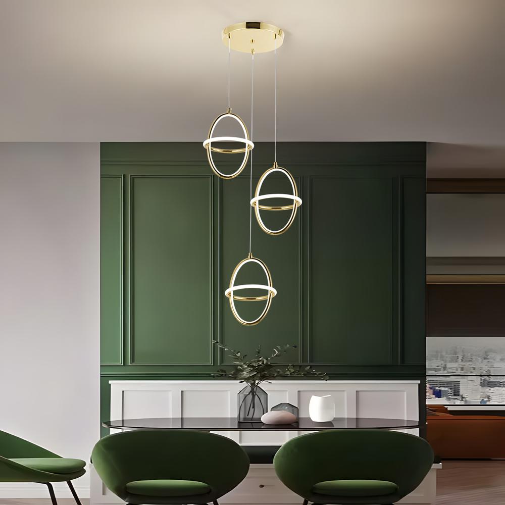 LED-Hängeleuchte G064-3CPR Gold