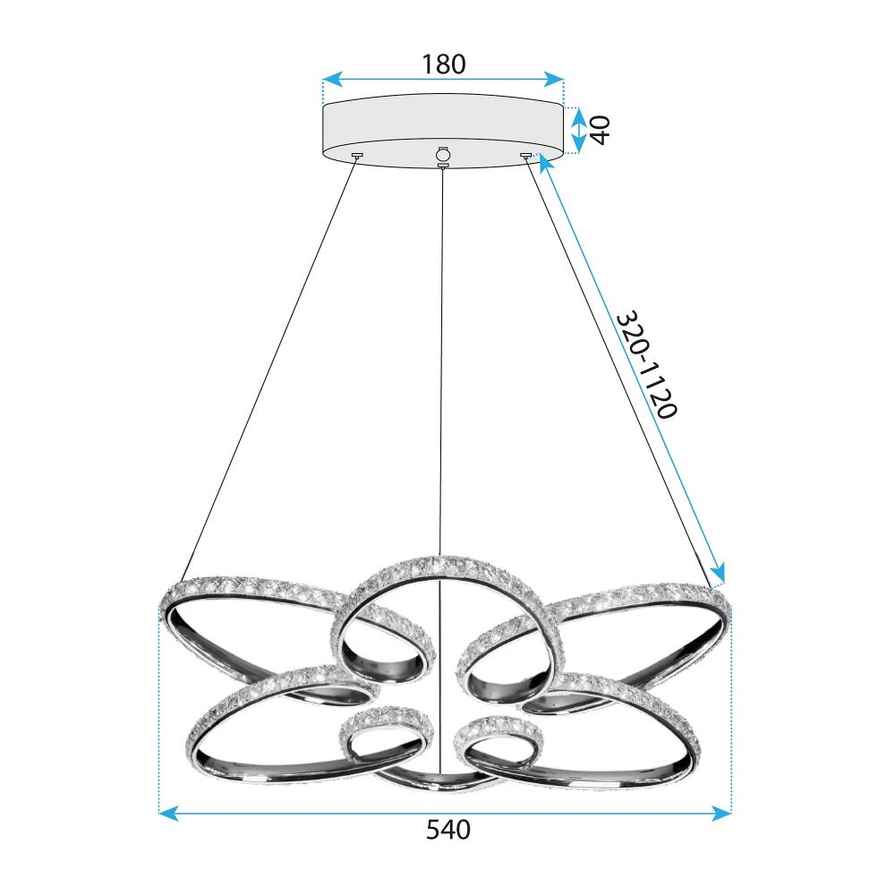 Lampe LED G001-CP Gold