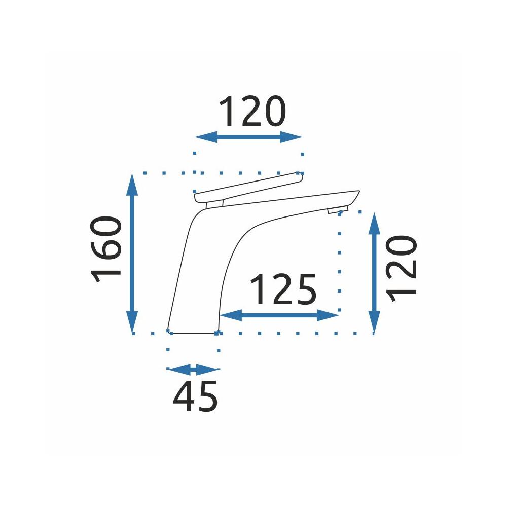 Wastafelkraan Rea Jager Gold Low