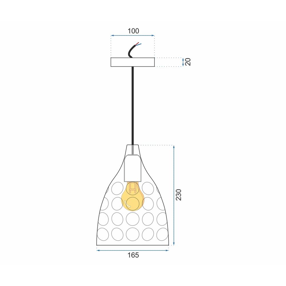 Hängelampe mirror Silver APP278-1CP