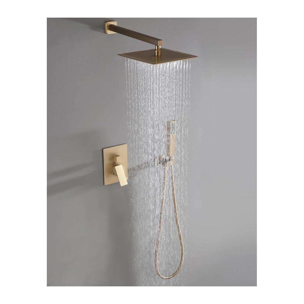 Unterputz Duschset BENTO GOLD + BOX