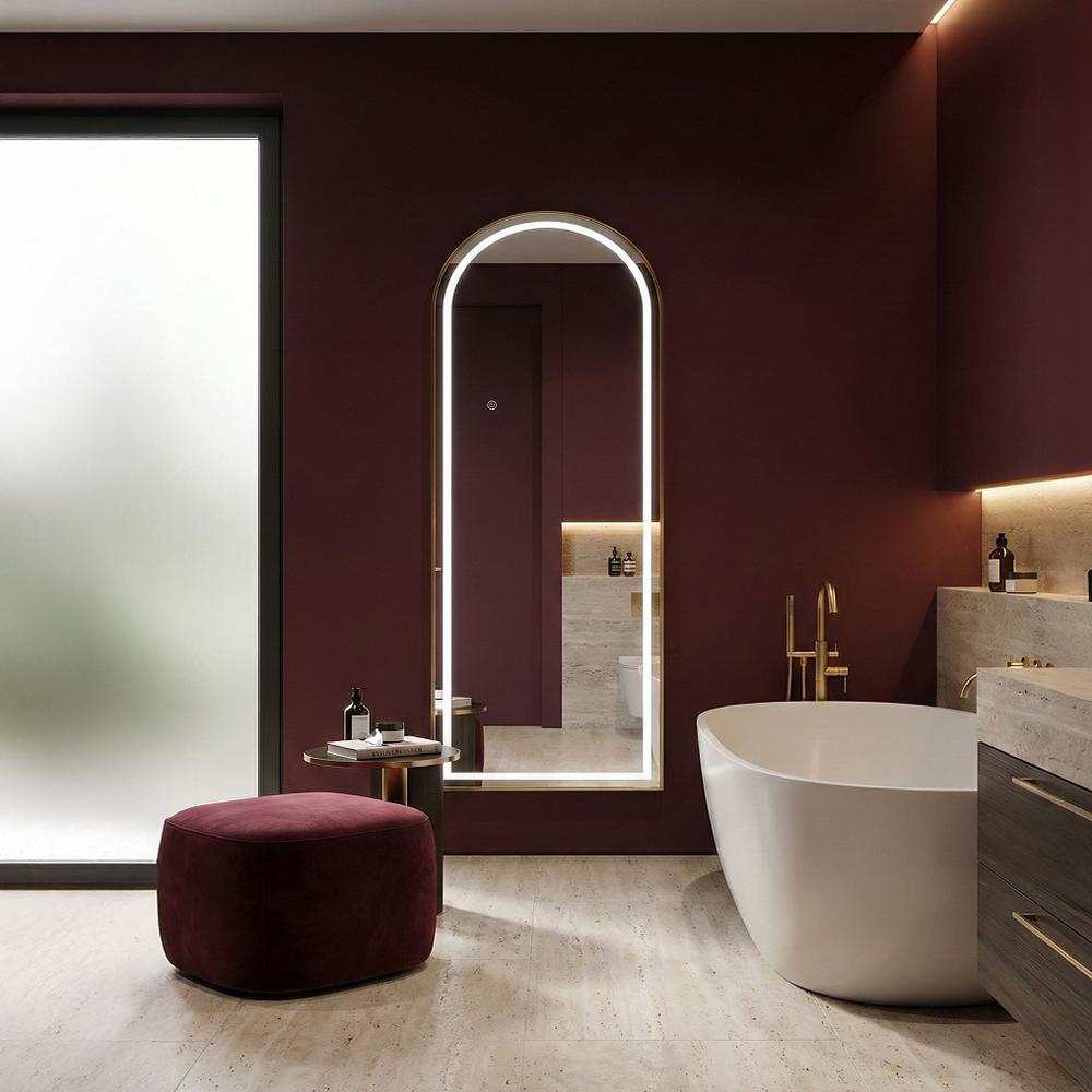 Miroir LED Orbit 60x170cm Brush Gold