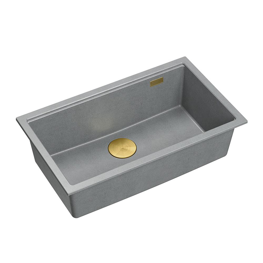 Granite sink Logan 110 Grey Metallic