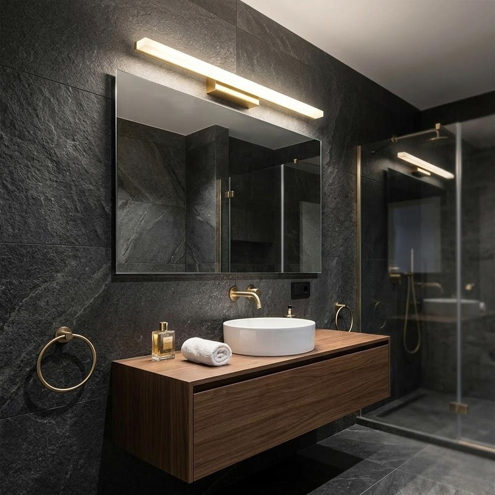 ΦΩΤΙΣΤΙΚΟ ΤΟΙΧΟΥ ΜΠΑΝΙΟΥ LED 80CM APP1850-1W GOLD