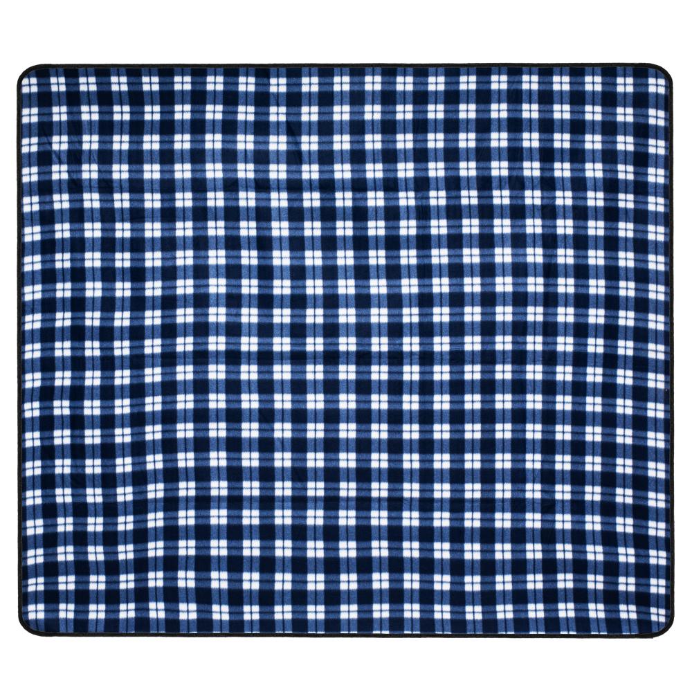 Koc Piknikowy Kratka Niebieski