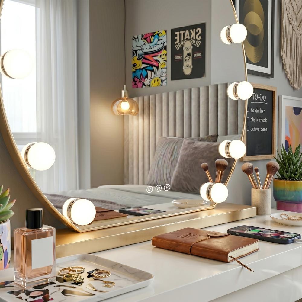 ΚΑΘΡΕΦΤΗΣ ΤΟΙΧΟΥ LED HOLLYWOOD L. Gold 50 cm