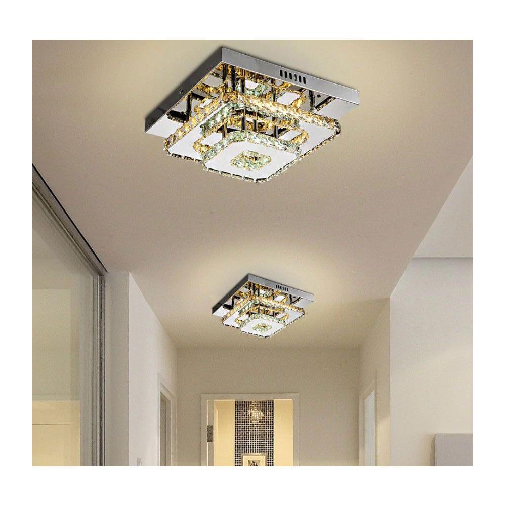 Deckenlampe Kristall LED 24W quadrat APP410-C