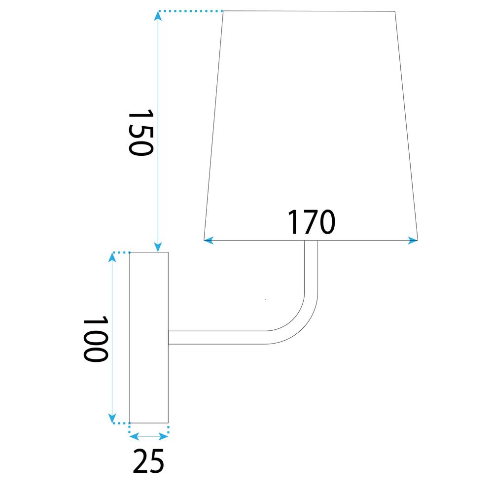 Wandlampe APP1612-1W black