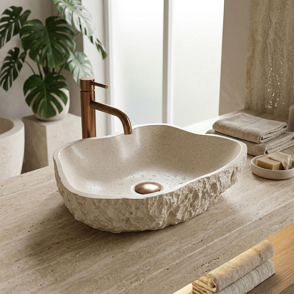 Lavoar pe blat Isla Warm Beige