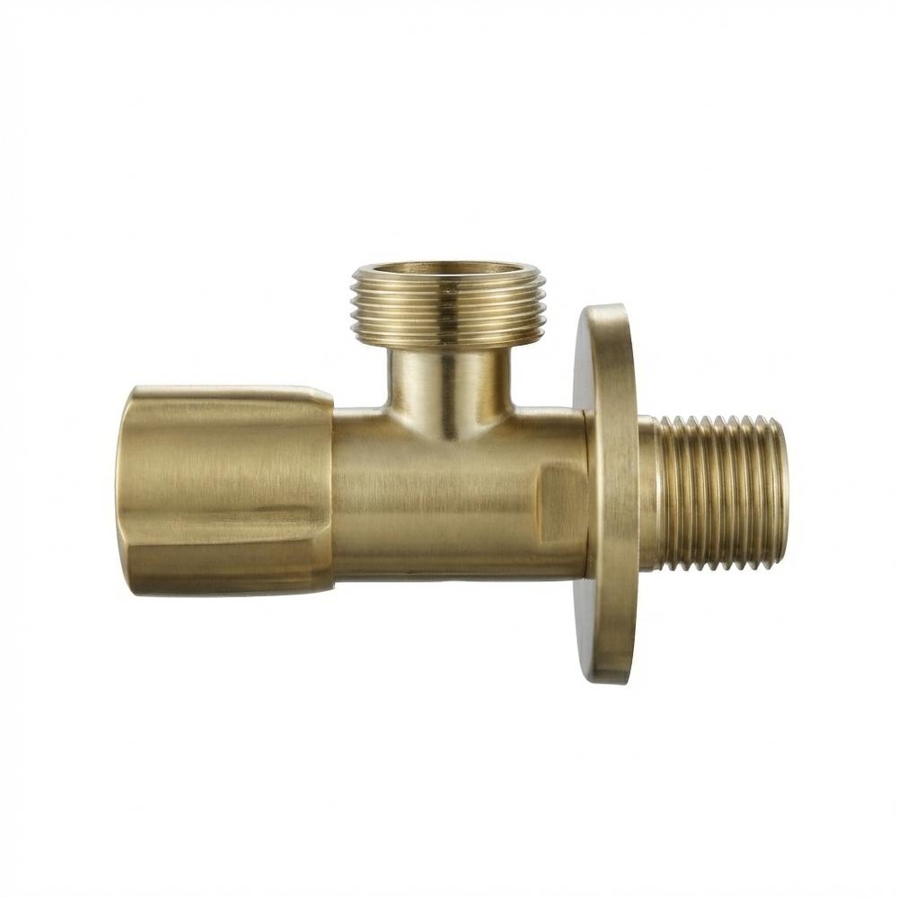 Zawór kątowy 02 1/2" x 3/4" Złoty szczotkowany