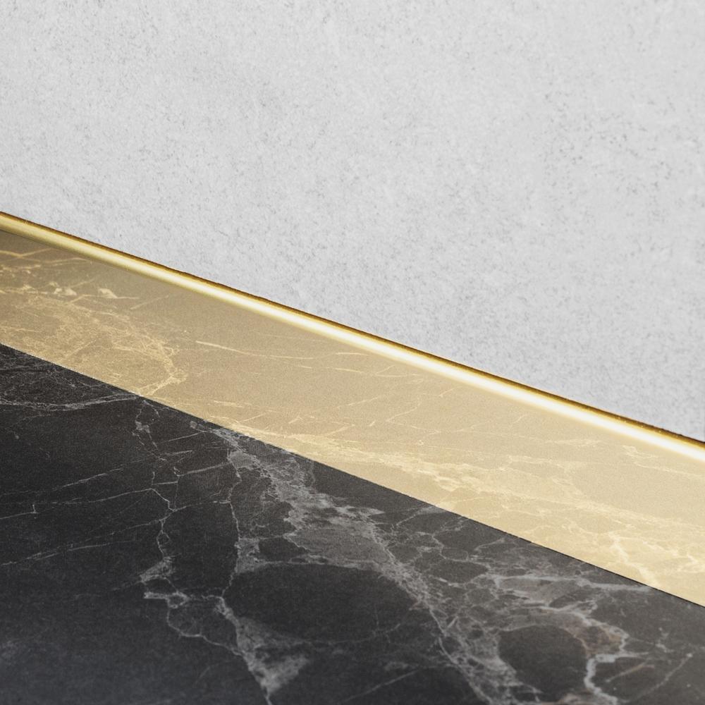Front shower tray strip 120cm Gold