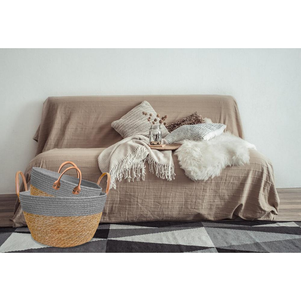 Zestaw 3szt Koszy Naturalnych BOHO 223K16