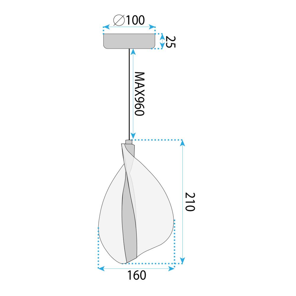 Lampe LED G129-CP GOLD