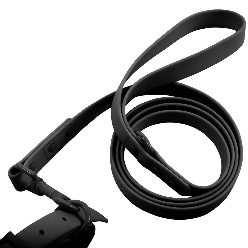 Smycz i obroża dla psa PJ-075 czarna L