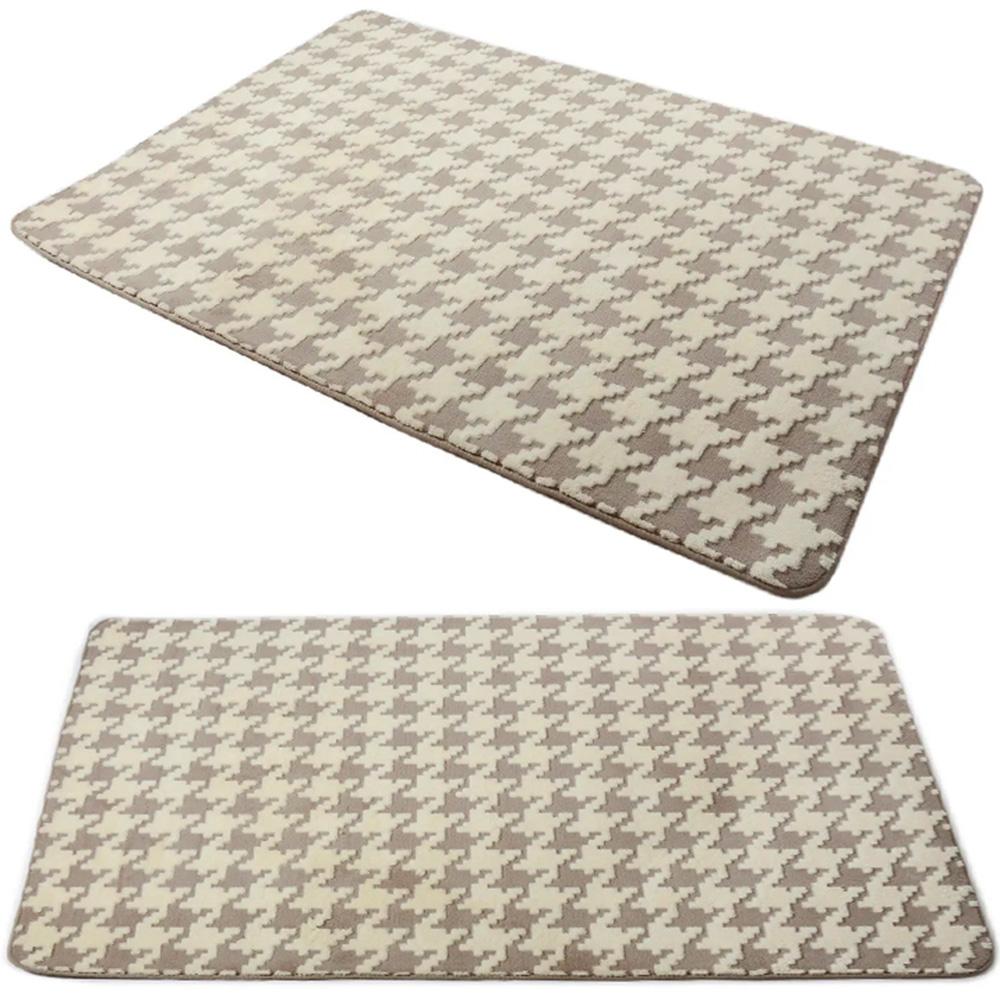 Dywan pluszowy Clover Pepitka Beige