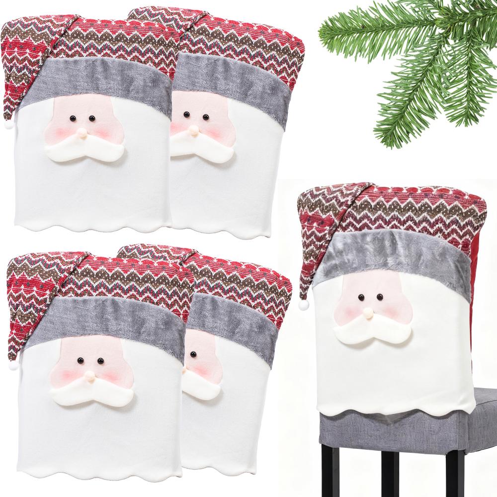 Pokrowiec na krzesło świąteczny YX22020 4 szt