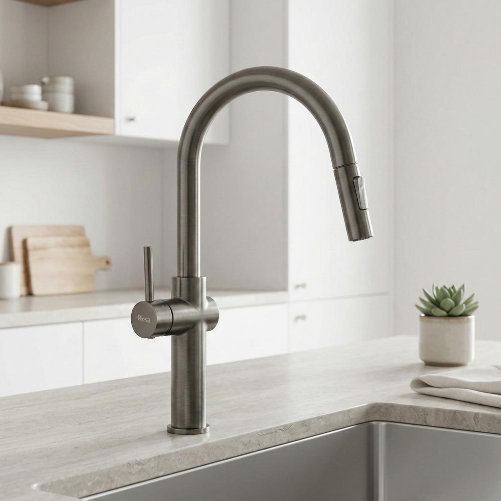 Robinet de cuisine Rea Fresh High Gold Brush