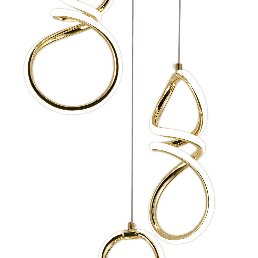 LED-Hängeleuchte G073-3CPR Gold