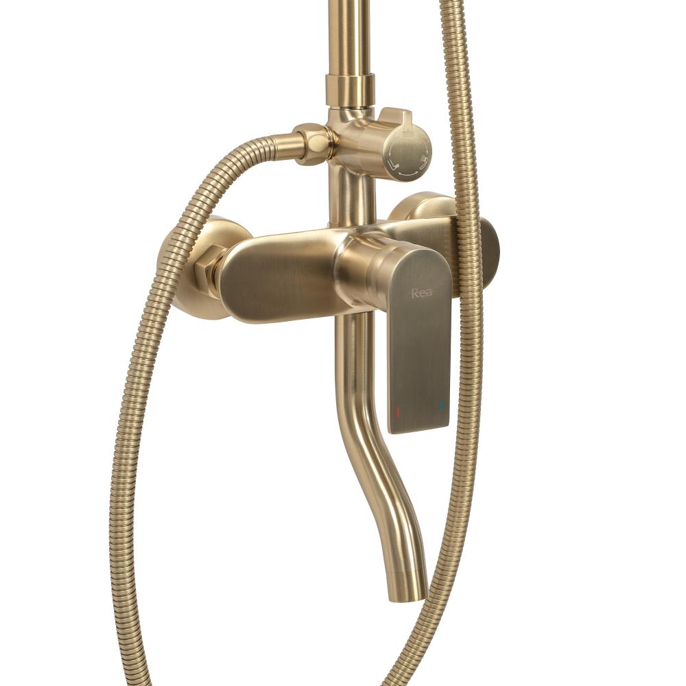 Rea VERSO matēta zelta dušas komplekts