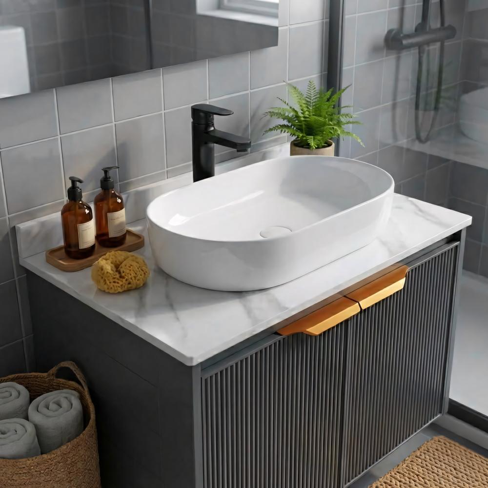Set di mobili da bagno con top Marti 60cm Grey