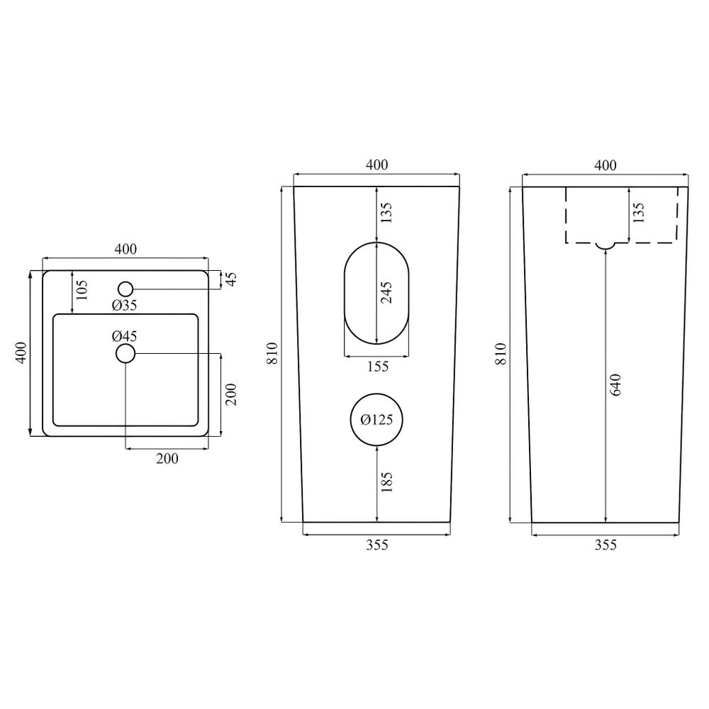 Standwaschbecken Calani Frida