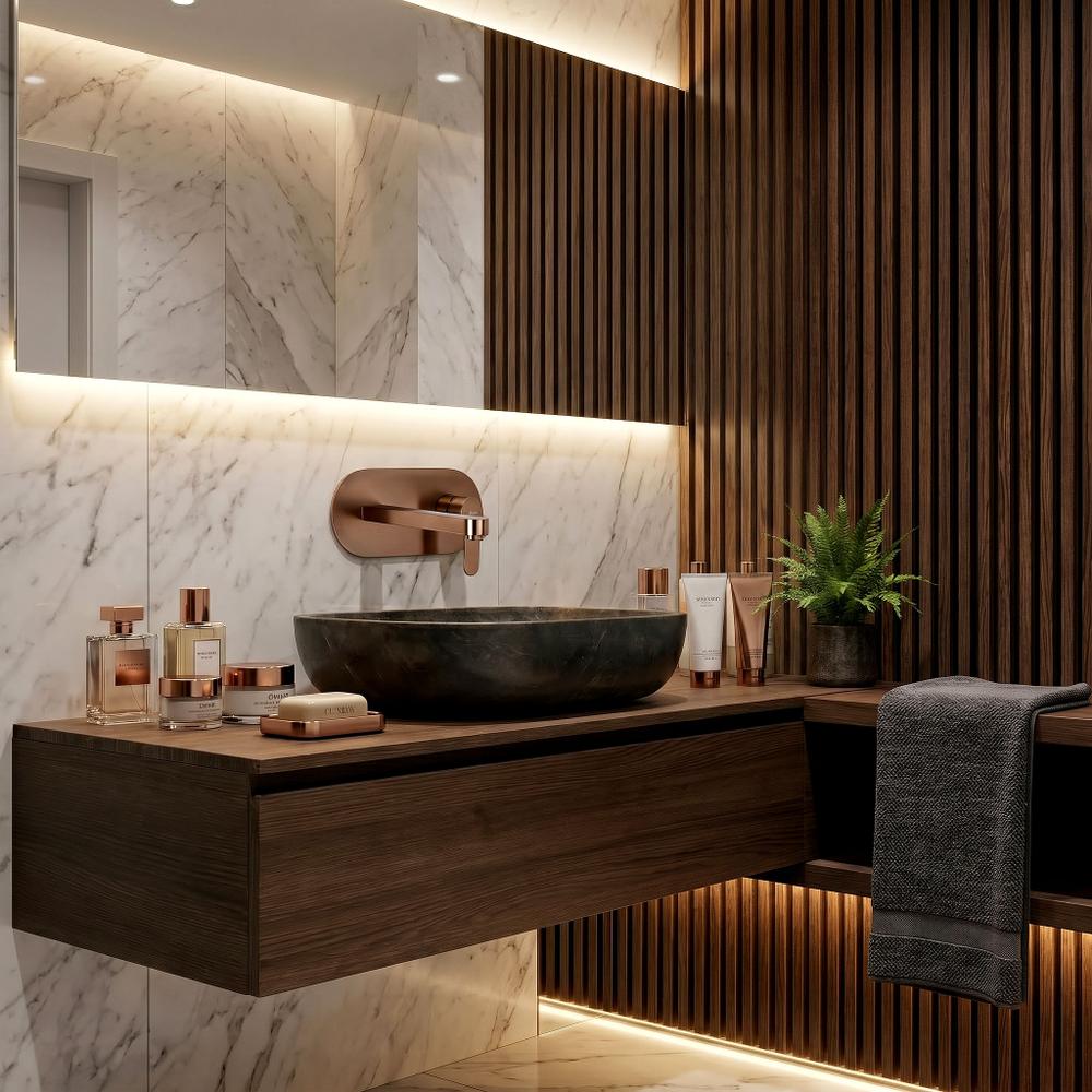 Unterputz Armatur REA Arcos Brush Copper