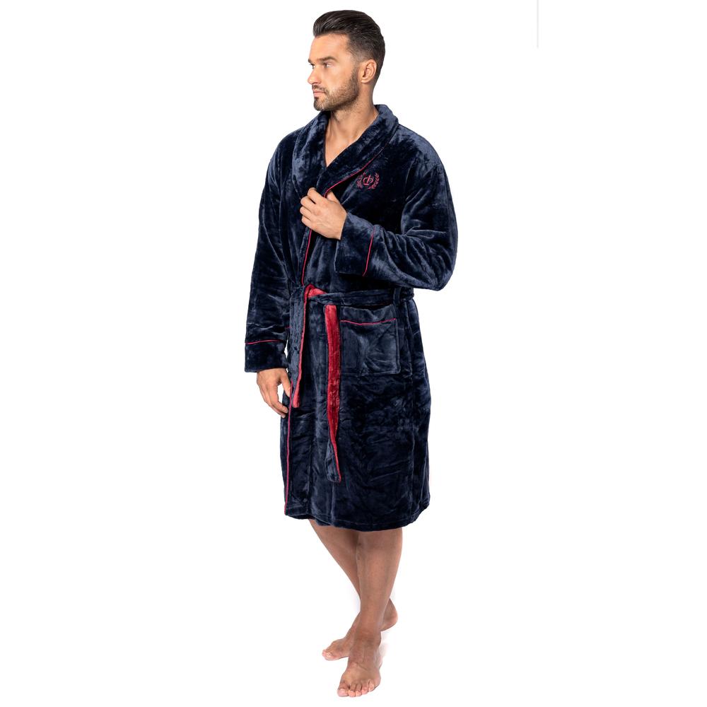 Bathrobe Roger Navy Red Men m