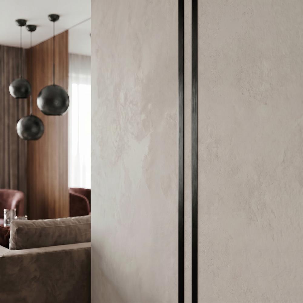 Self-adhesive decorative trim Rea P14454C 2cm Brush Black