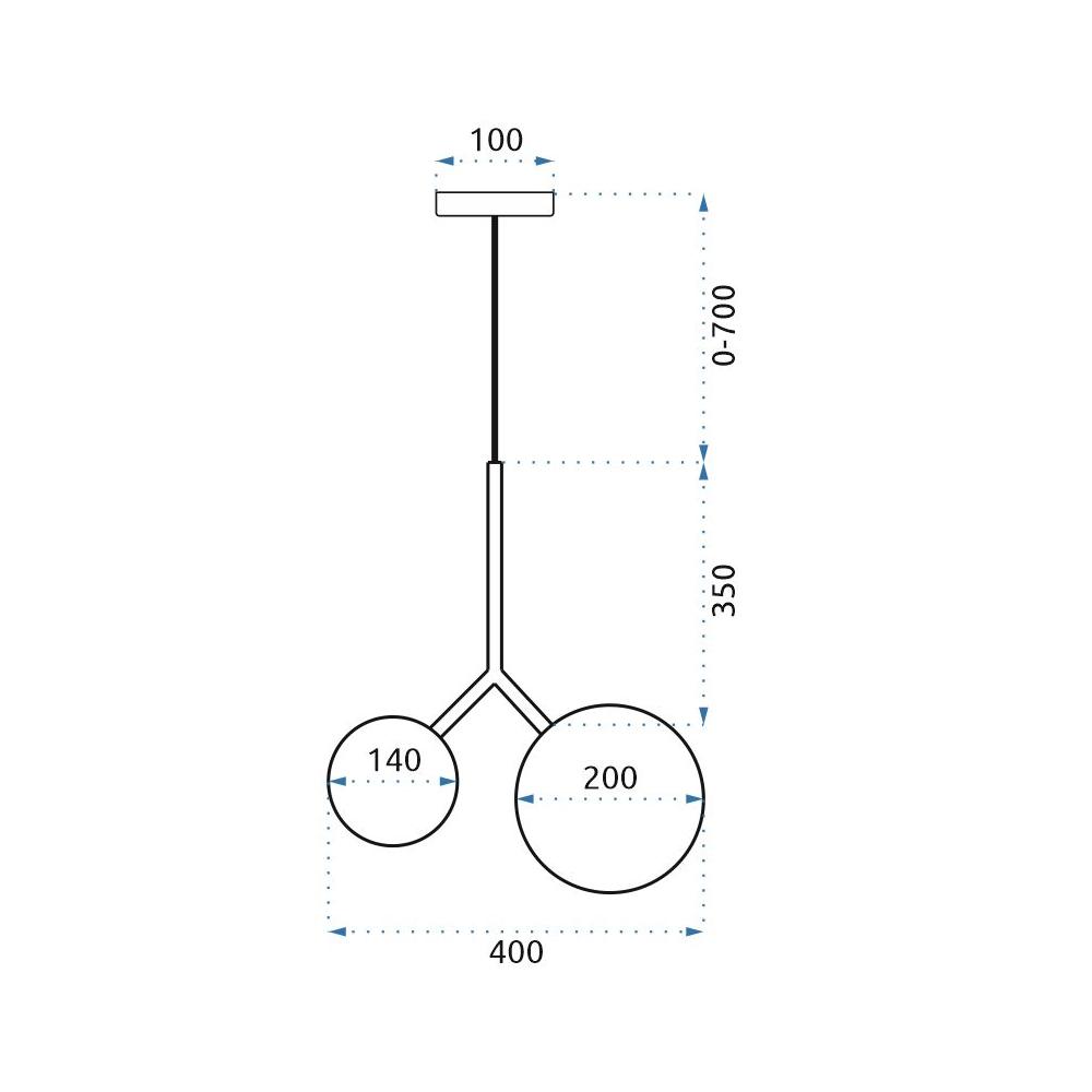 Deckenlampe APP1013-2CP