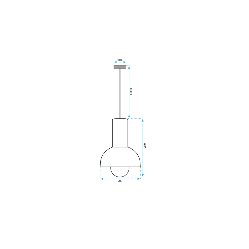 Lampa sufitowa Wisząca APP1083-1CP