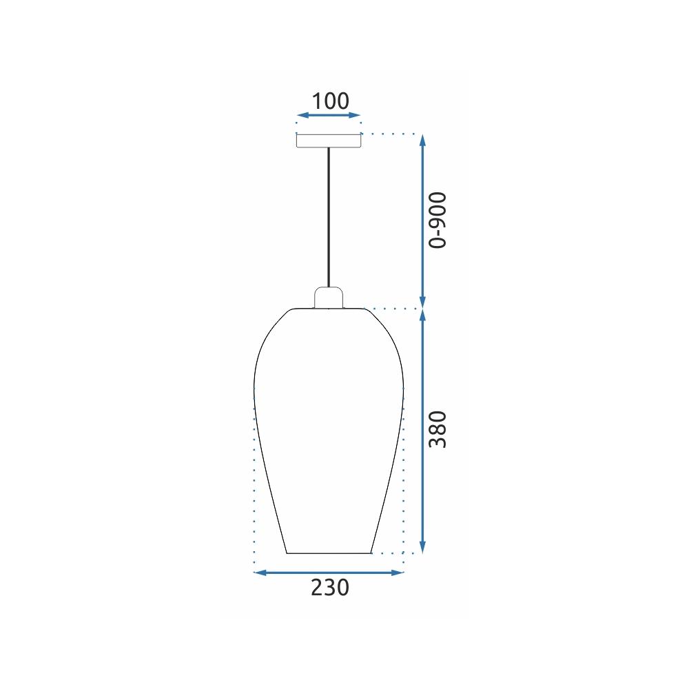 Люстра стельова APP986-1CP