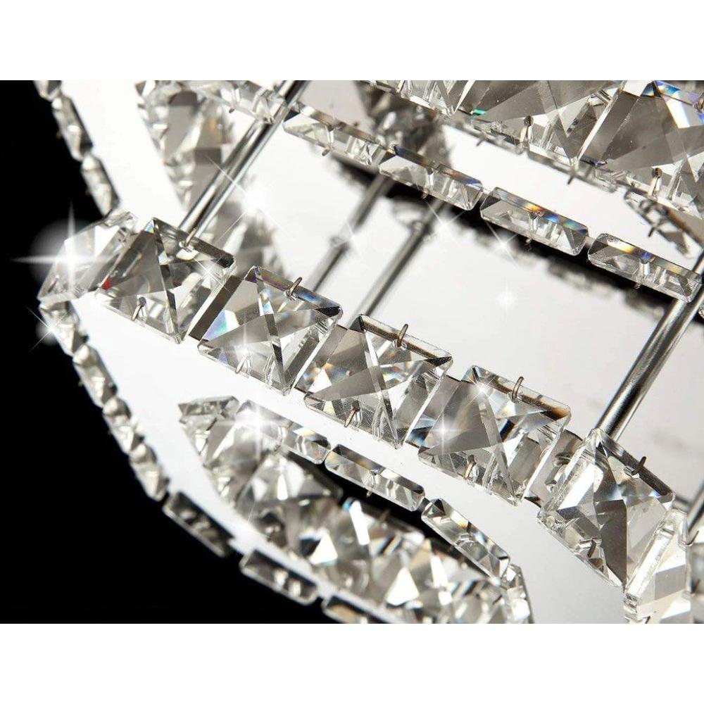 Deckenlampe Kristall LED 24W quadrat APP410-C