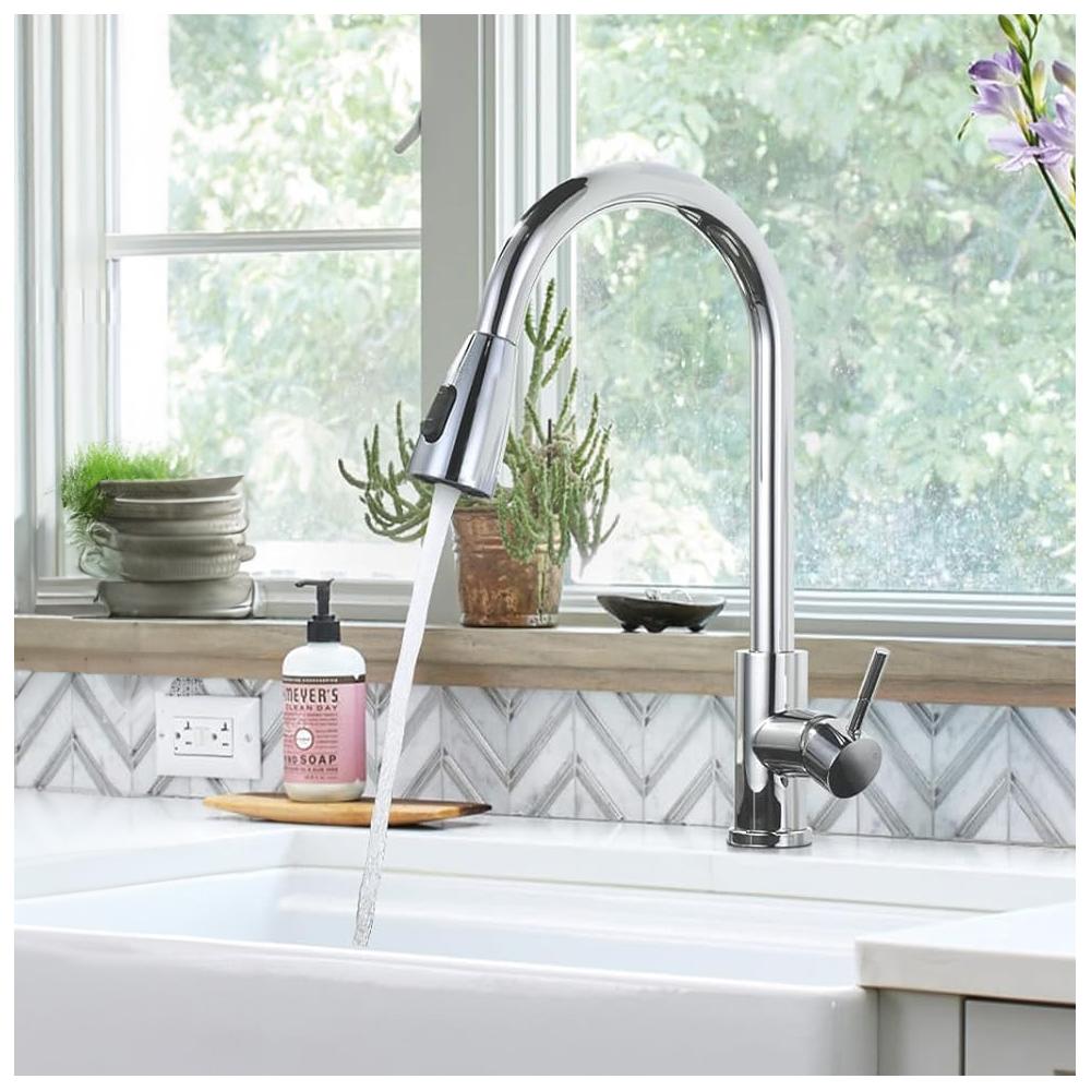 REA CROSS CHROME virtuves jaucējkrāns