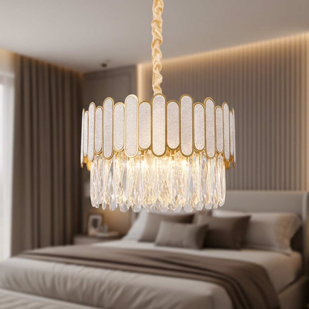 Люстра APP1746-4CP 40 cm Gold