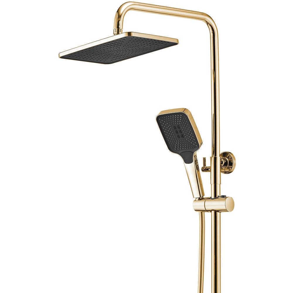 REA ROB dušas komplekts ar zelta termostatu