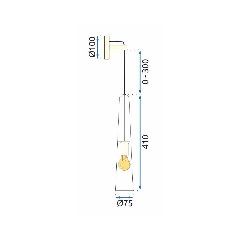 Wandlampe APP896-1W GOLD