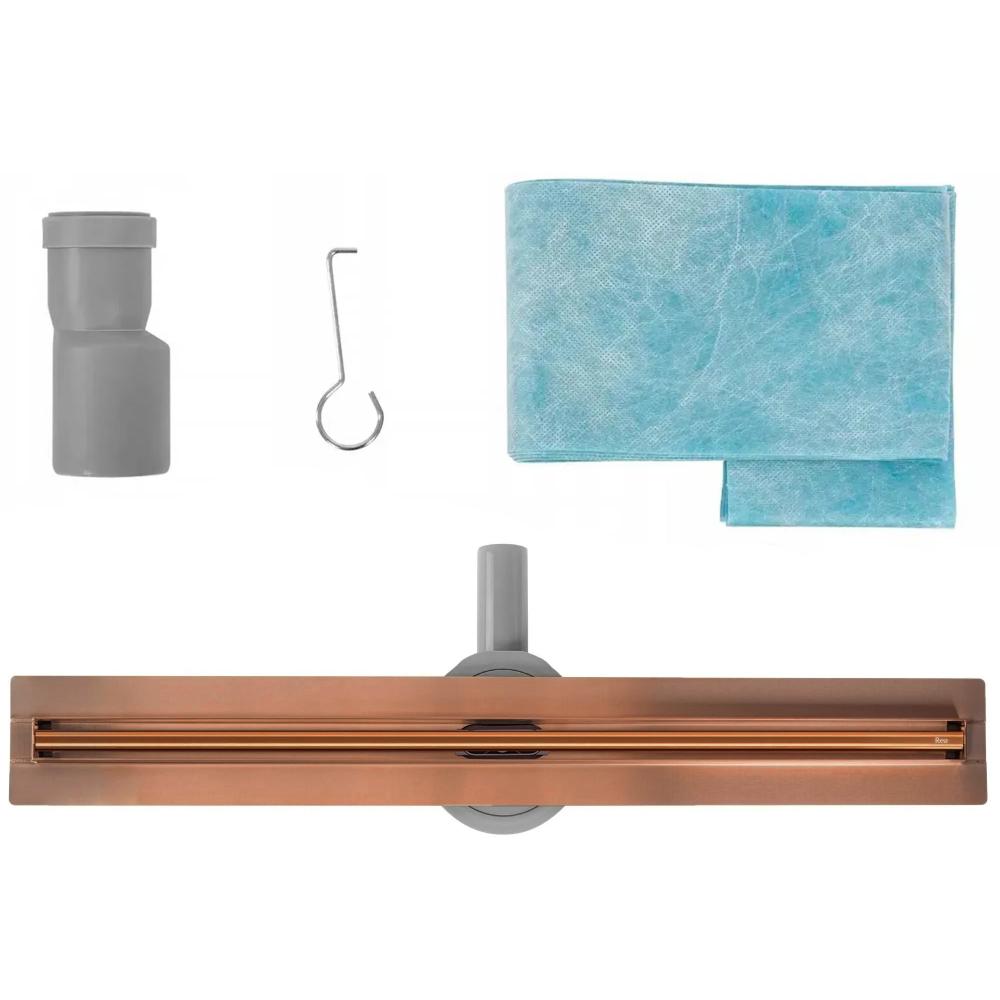 Odpływ Liniowy REA NEOX SLIM PRO brush copper 70