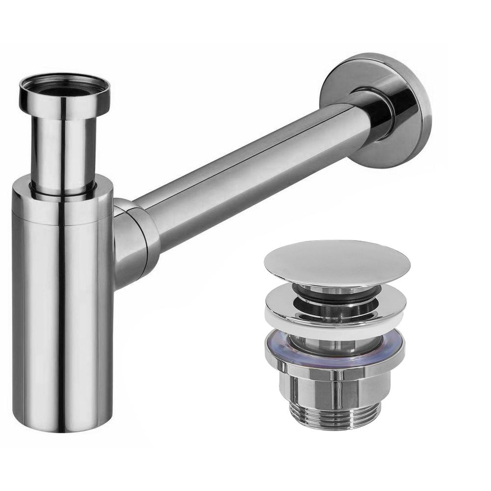 Siphon de lavabo Universel Clic-clac Chrome