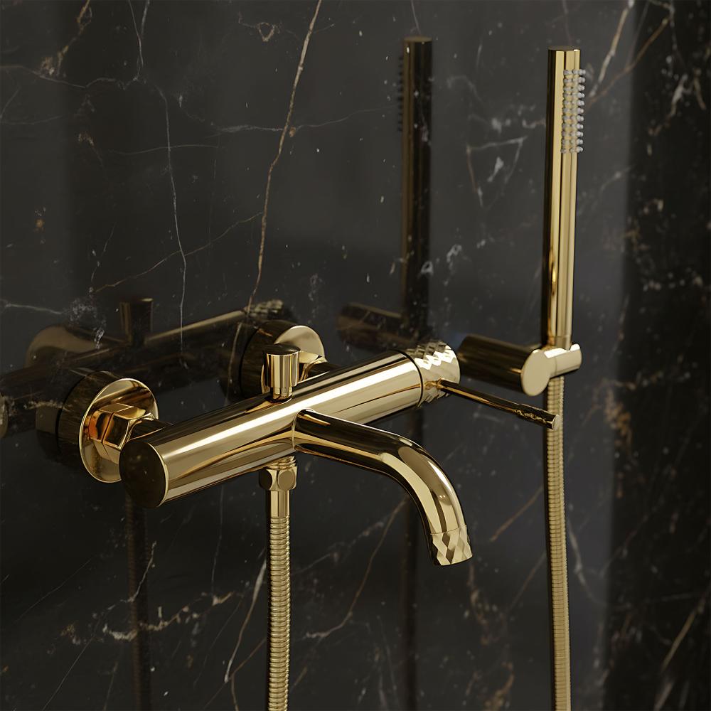 Bathroom faucet Rea Lungo Diamond Gold