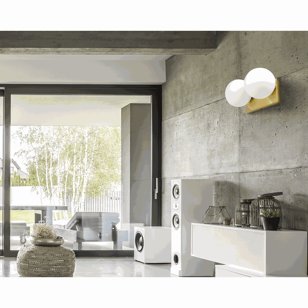 Wandlampe Kugel APP1010-2W Gold